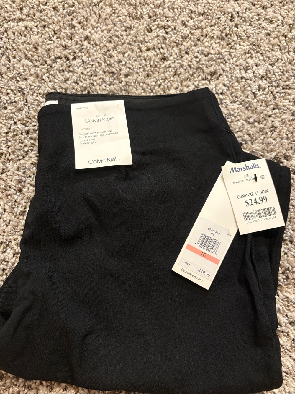 Calvin Klein Black pants - Stretch Fabric